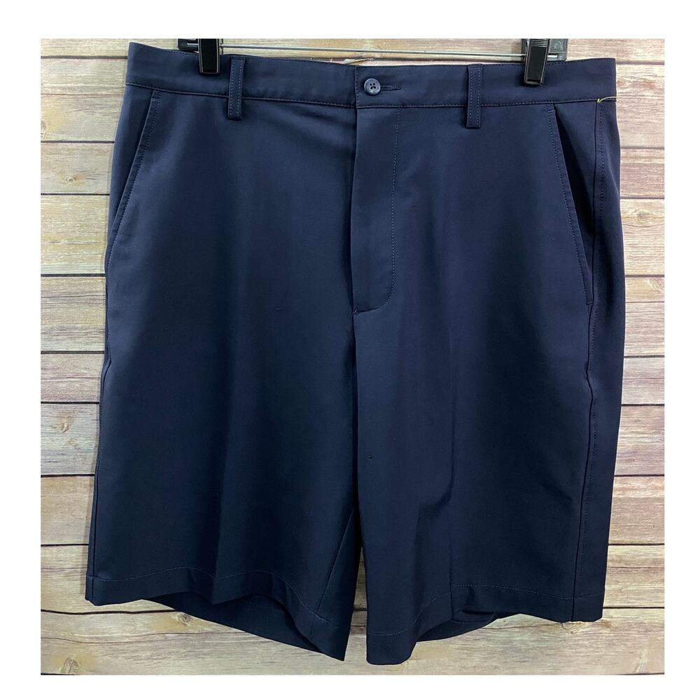 FOOTJOY GOLF FLAT FRONT NAVY BLUE SHORTS MEN'S SIZE 34